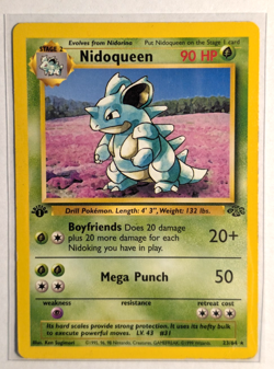 1st Edition Nidoqueen 23/64 Jungle 1999 WOTC Pokemon Card TCG - Image 1