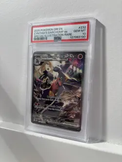 2025 POKEMON DRI EN-DESTINED RIVALS #232 CYNTHIA'S GARCHOMP EX PSA 10 - Image 1