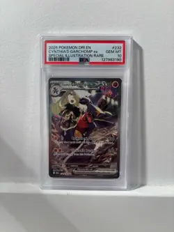 2025 POKEMON DRI EN-DESTINED RIVALS #232 CYNTHIA'S GARCHOMP EX PSA 10 - Image 2
