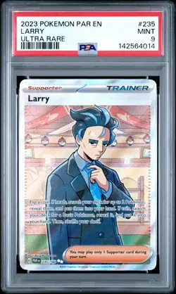 2023 POKEMON PAR EN-PARADOX RIFT ULTRA RARE #235 LARRY PSA 9 - Image 1