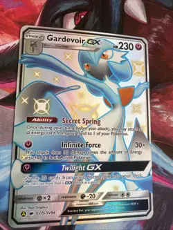 2019 Pokemon Sun & Moon Hidden Fates GARDEVOIR GX #SV75 Shiny Rare Full Art - Image 2