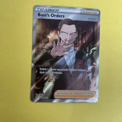 Pokemon TCG Boss's Orders (Full Art) 189/192 Swsh02: Rebel Clash Ultra Rare - Image 3
