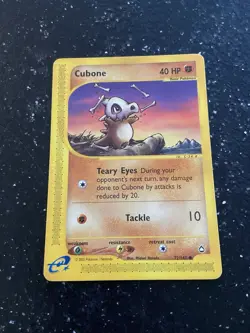 Pokemon TCG Cubone 72/147 DMG Aquapolis - Image 1