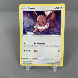 Eevee SWSH127 SWSH: Sword & Shield Promo Cards Holo SWIRL Pokemon NM #2 - Image 1