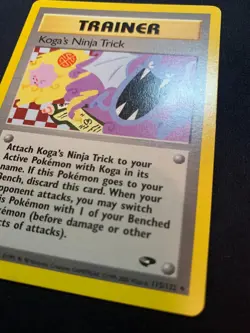 KOGA'S NINJA TRICK - 115/132 - GYM CHALLENGE - POKEMON CARD - LP - Image 3