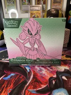 Sealed Pokemon Center Scarlet & Violet Paradox Rift SV04 ETB Iron Valiant - Image 1
