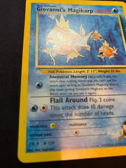 GIOVANNI'S MAGIKARP - 73/132 - GYM CHALLENGE - POKEMON CARD - LP - Image 2