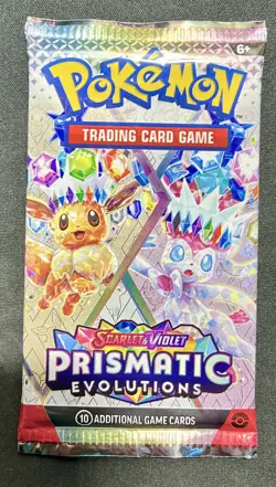 NEW Pokemon Prismatic Evolutions Booster pack sealed - Image 3
