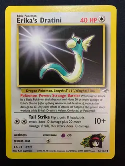 ERIKA'S DRATINI - 042/132 - GYM HEROES - POKEMON CARD - LP - Image 1