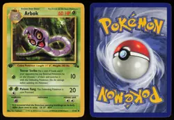 Arbok 31/62 Uncommon Fossil 1st Edition Pokemon - Image 3