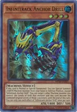 Yugioh! LP Infinitrack Anchor Drill - MP20-EN207 - Ultra Rare - 1st Edition Ligh - Image 1