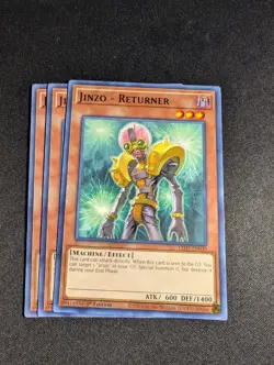 Yugioh - 3x Jinzo - Returner LED7-EN039 1st Common NM - Image 1
