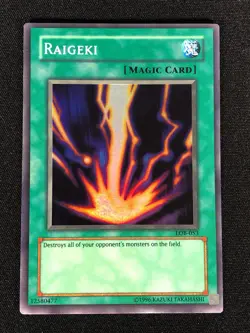 Yugioh Raigeki LOB-053 Super (NM) - Image 1