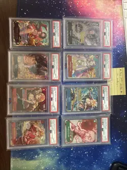 2023 & 2024 Various One Piece TCG Winner Cards, English, PSA 10 - Image 1