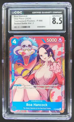 2024 ONE PIECE CCG BOA HANCOCK P-066 SEALED BATTLE PROMOS CGC 8.5 B PT - Image 1