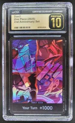 2025 ONE PIECE CCG DON!! 2ND ANNIVERSARY CGC 10 PRISTINE C PT - Image 1