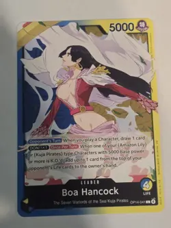 🔥 One Piece The Azure Sea’s Seven Boa Hancock OP14-041 Leader Base English 🔥 - Image 1