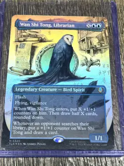 MTG Wan Shi Tong, Librarian TLA Avatar: The Last Airbender Borderless Foil 0320 - Image 1