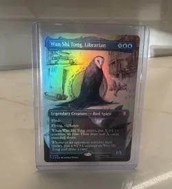 MTG Wan Shi Tong, Librarian TLA Avatar: The Last Airbender Borderless FOIL 0320 - Image 3