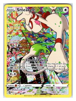 Pokemon TCG - Smeargle - SWSH12: Silver Tempest Trainer Gallery TG10/TG30 Ultra - Image 1