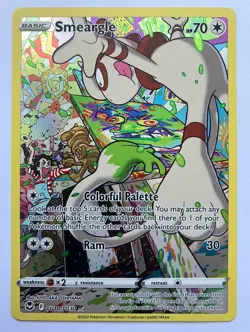 Smeargle TG10/TG30 Holo Silver Tempest Trainer Gallery - NM Pokemon TCG Card - Image 1