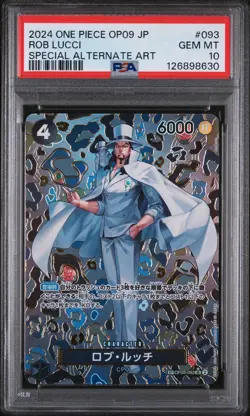 PSA 10 - Rob Lucci OP05 093 SP OP09 Japanese One Piece Emperors in the New World - Image 1