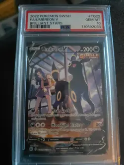 Pokemon 2022 PSA 10 Umbreon V TG22/TG30 | Brilliant Stars | FA | Gem MT | EN - Image 1