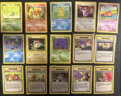 Partial Team Rocket Non Holo Set LP-NM 47 Cards WOTC Pokemon - Image 5