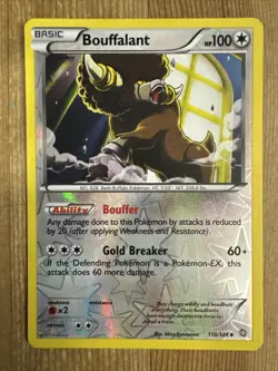 Pokemon TCG Bouffalant Dragons Exalted 110/124 Reverse Holo Uncommon MP - Image 1