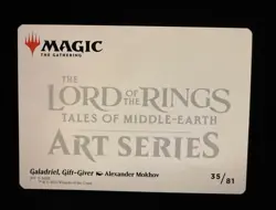 Galadriel, Gift-Giver Art Card (Gold-Stamped Signature) LOTR Art Series - M/NM - Image 2