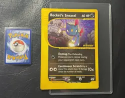 2002 ROCKETS SNEASEL 5 Pokemon BEST OF WINNER PROMO JUMBO VINTAGE CARD NINTENDO - Image 1