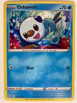 Oshawott - SWSH222 - Pokemon Sword & Shield Promo Ultra Rare Holo Card NM - Image 1