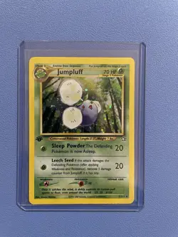 Jumpluff 7/111 - 1st Edition Holo Rare Neo Genesis Pokemon Card Lightly Played - Image 1