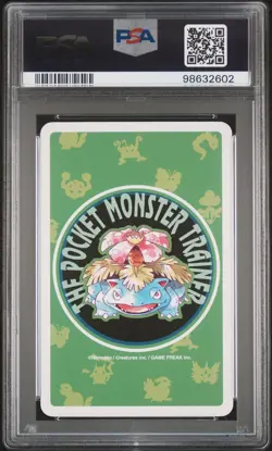 1996 POKEMON GREEN VERSION PLAYING CARDS 4 OF HEARTS #009 BLASTOISE PSA 10 - Image 2