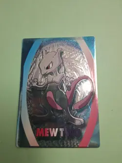 Pokemon Mewtwo Meiji 1999 Embossed Promo Japanese Card NM - Image 1