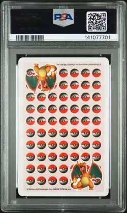 1998 POKEMON STADIUM RED VERSION PLAYING CARDS JACK OF SPADES CHARMANDER PSA 10 - Image 2
