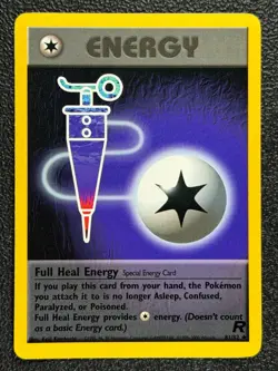 Full Heal ENERGY 81/82 Base Set Series Team Rocket Uncommon Pokemon Card 2000 NM - Image 1