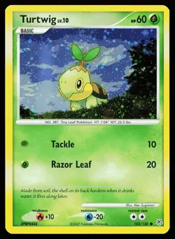 Turtwig 103/130 Cosmos Holo Diamond and Pearl Promo Pokemon Card - Image 1