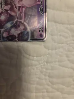 Pokemon Mewtwo GX SM196 Black Star Promo Card Full Art Hidden Fates LP/MP - Image 3
