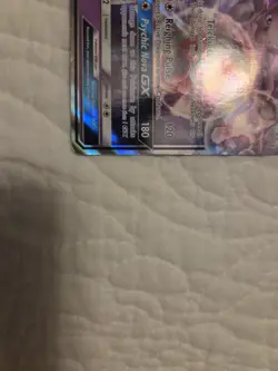 Pokemon Mewtwo GX SM196 Black Star Promo Card Full Art Hidden Fates LP/MP - Image 4