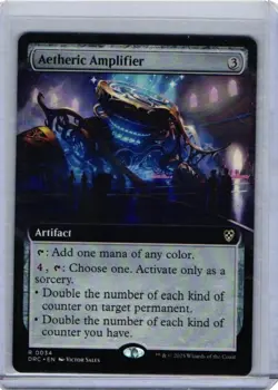 Aetheric Amplifier R #0034 (extended Art) DRC Aetherdrift Commander - MTG Card - Image 1