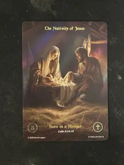 🔥 2025 Sacred Legacy "The Nativity of Jesus" card 092/100 🔥 FULL ART 🔥 - Image 1