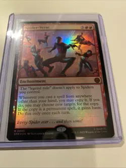 MTG Spider-Verse Foil Card Marvel's Spider-Man Magic the Gathering 93 - Image 1