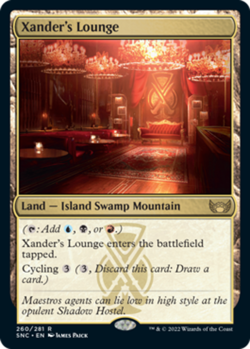 [1x] Xander's Lounge Near Mint, English Streets of New Capenna MTG Magic - Image 1