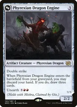 Phyrexian Dragon Engine-The Brothers' War-Regular-163-LP - Image 1