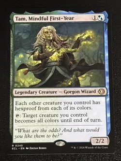 MTG Lorwyn Eclipsed Tam, Mindful First-Year 0245 NM Rare - Image 1