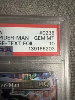 Spectacular Spider-Man 0238 Borderless (Textured Foil) Marvel's PSA 10 Gem Mint - Image 3