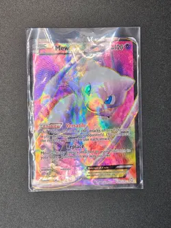 Pokemon TCG Mew EX 120/124 Rare Full Art Dragons Exalted Black White Holo Damage - Image 1