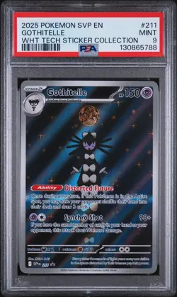 2025 POKEMON SVP EN-SV BLACK STAR PROMO #211 GOTHITELLE PSA 9 - Image 1