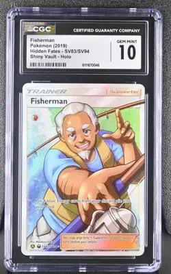 2019 Pokemon Fisherman Hidden Fates SV83/SV94 CGC 10 GEM MINT - Image 1